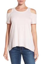 Women's Lamade Cold Shoulder Short Sleeve Tee - Pink