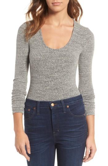 Women's Madewell Song Stretch Jersey Bodysuit