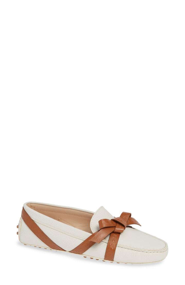 Women's Tod's Logo Wrap Loafer Us / 39eu - White