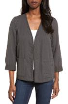 Women's Eileen Fisher Reversible Organic Cotton Jacket - Brown