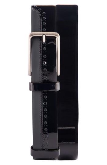 Men's Jared Lang Perforated Leather Belt