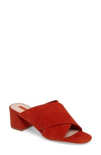 Women's Topshop Norti Cross Strap Slide Sandal .5us / 36eu - Metallic