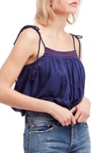 Women's Free People Eternal Love Embroidered Top - Blue