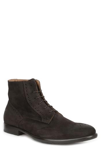 Men's Bruno Magli Palermo Medallion Toe Boot M - Brown