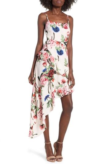 Women's Afrm Cayli Asymmetrical Dress - Beige