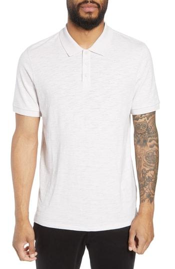 Men's Vince Fit Slub Polo, Size Small - Purple