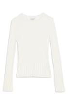 Women's Topshop Pointelle Ribbed Top - Ivory