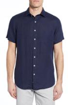Men's Rodd & Gunn Regular Fit Ellerslie Linen Camp Shirt - Blue