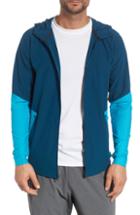 Men's Under Armour Threadborne Vanish Zip Hoodie, Size - Blue/green