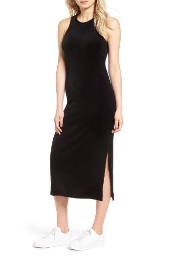 Women's Juicy Couture Stretch Velour Tank Midi Dress - Black