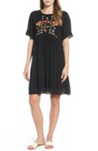 Women's Everleigh Embroidered Dress - Black