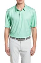 Men's Cutter & Buck Diamond Print Drytec Polo, Size - Green
