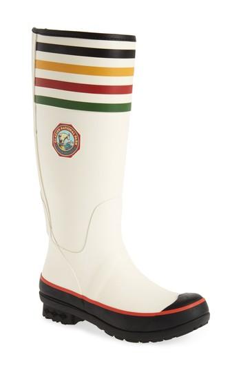 Women's Pendleton Glacier National Park Rain Boot, Size 6 M - White