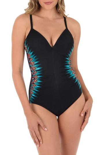 Women's Miraclesuit Casbah Temptation One-piece Swimsuit - Black