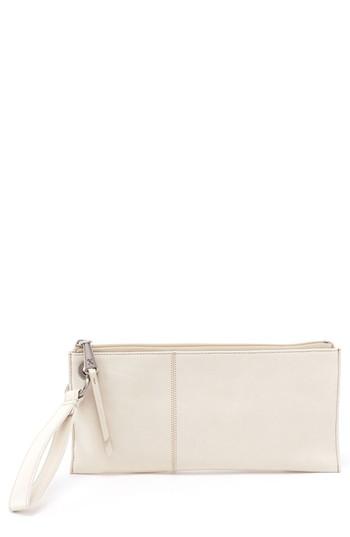 Women's Hobo 'vida' Leather Clutch - White