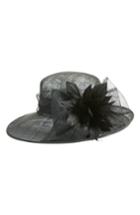 Women's Nordstrom Feather & Bow Hat - Black