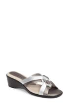 Women's David Tate Verona Sandal .5 M - Metallic