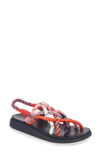 Women's Tory Sport Rope Sandal M - Red