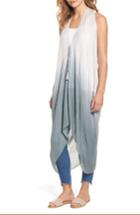 Women's Sole Society Sleeveless Kimono, Size - Grey