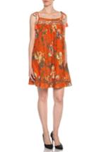 Women's Joe's Layla Cotton & Silk Babydoll Dress - Orange