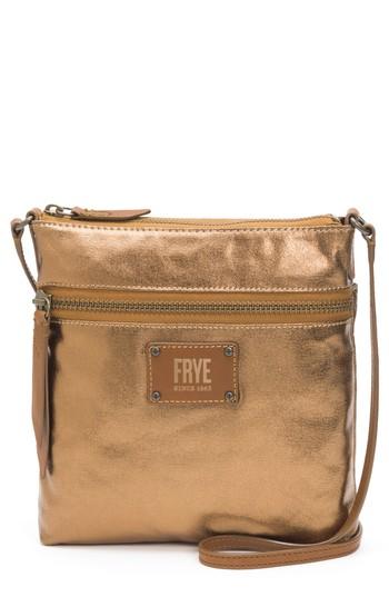 Frye Ivy Metallic Nylon Crossbody Bag - Brown
