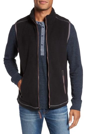 Men's True Grit Bonded Fleece Zip Front Vest - Black