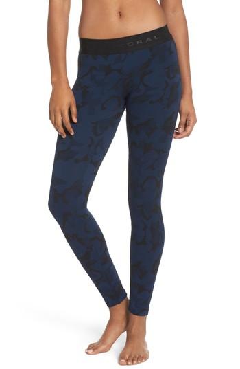 Women's Koral Knockout Camo Crop Leggings - Blue