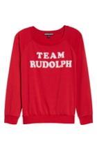 Women's Prince Peter Team Rudolph Sweatshirt, Size - Red
