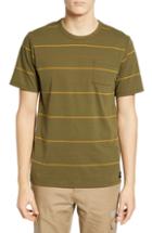 Men's Hurley Dri-fit Straya Stripe Pocket T-shirt - Green