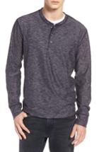 Men's Treasure & Bond Slub Long Sleeve Henley - Blue