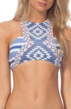 Women's Rip Curl Del Sol High Neck Bikini Top - Blue