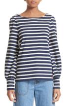 Women's Marc Jacobs Reverse Breton Stripe Bell Sleeve Top