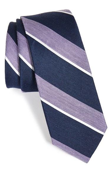 Men's The Tie Bar Stripe Silk Blend Tie, Size - (online Only)