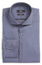 Men's Boss Slim Fit Easy Iron Solid Dress Shirt .5 - Grey