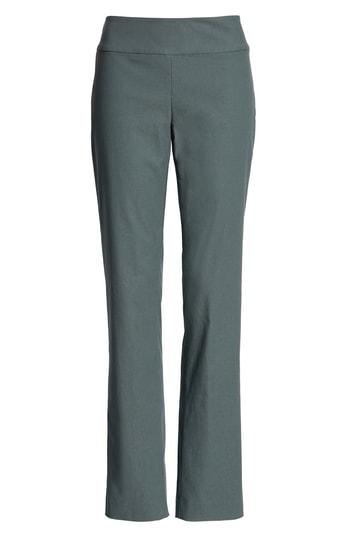Petite Women's Nic+zoe Wonderstretch Slim Leg Pants P - Grey