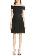 Women's Kate Spade New York Off The Shoulder Sweater Dress, Size - Black