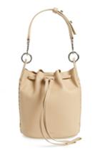 Allsaints Small Ray Leather Bucket Bag - Ivory