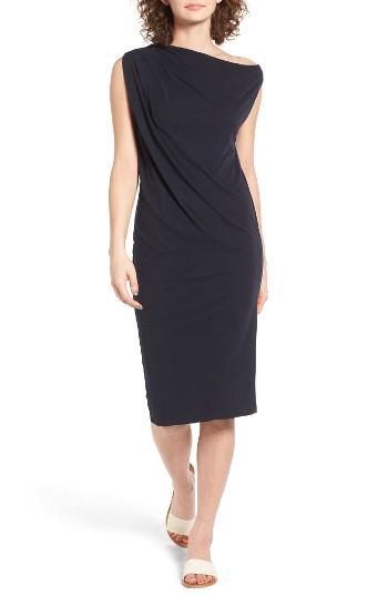 Women's James Perse Draped One-shoulder Midi Dress