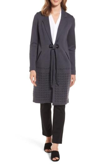 Women's Nic+zoe Sweet Stud Long Jacket - Blue
