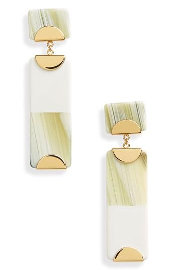 Women's Tory Burch Resin Colorblock Drop Earrings