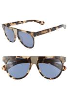 Women's Calvin Klein 52mm Flat Top Sunglasses - Khaki Tortoise