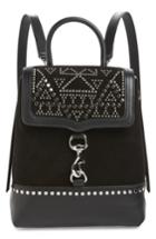Rebecca Minkoff Bree Studded Leather Convertible Backpack - Black