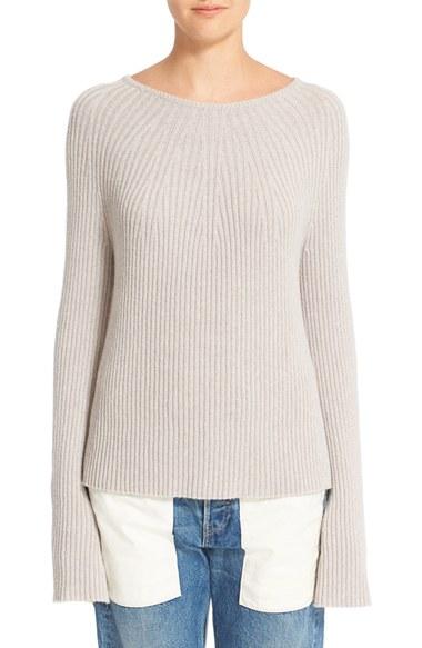 Women's Helmut Lang Wool & Cashmere Split Sleeve Sweater