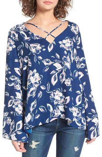 Women's Lush Cross Front Blouse - White
