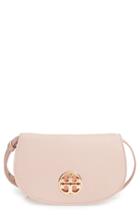 Tory Burch Jamie Convertible Leather Clutch - Brown