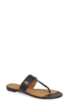 Women's Tory Burch Kira Thong Sandal M - Black