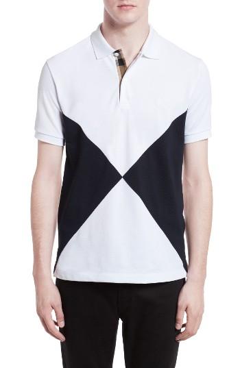 Men's Burberry Louis Abown Trim Fit Short Sleeve Pique Polo