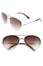 Women's Prive Revaux The Warrior 60mm Aviator Sunglasses - Gold