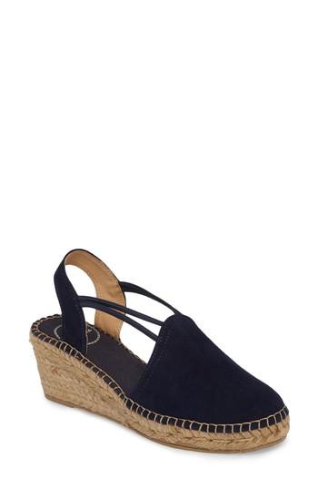 Women's Toni Pons 'tremp' Slingback Espadrille Sandal Us / 35eu - Blue