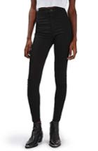 Women's Topshop Joni Released Hem Skinny Jeans X 30 - Black